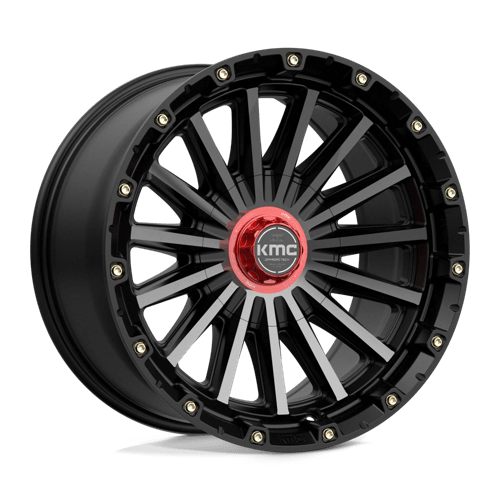 KMC Wheels Km102 Signal 17x9 6x135 / 6x139.7 -12 106.1 Satin Black With Gray Tint