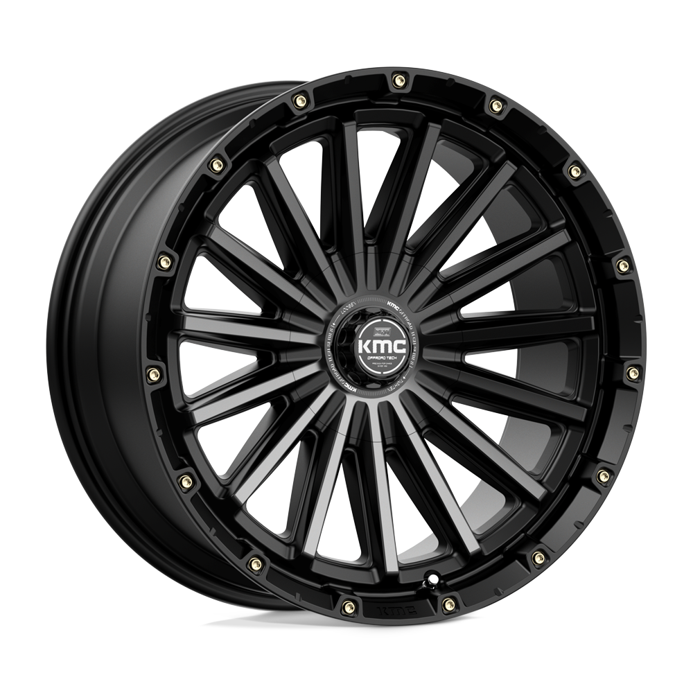 KMC Wheels Km102 Signal 20x9 6x135 / 6x139.7 0 106.1 Noir Satiné Avec Teinte Grise