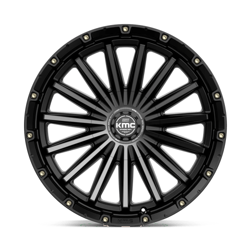KMC Wheels Km102 Signal 20x9 6x135 / 6x139.7 0 106.1 Noir Satiné Avec Teinte Grise