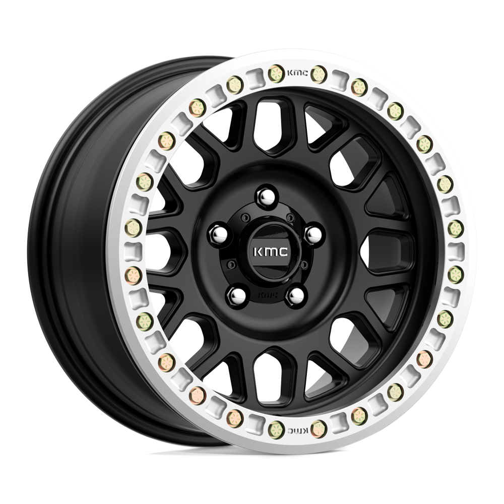 KMC Km234 Grenade Desert Beadlock 20x9 8x165.1 -12 125.1 Noir Satiné