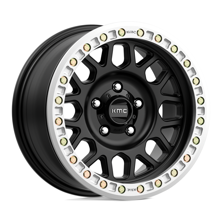 KMC Km234 Grenade Desert Beadlock 20x9 5x127 -12 71.5 Noir Satiné