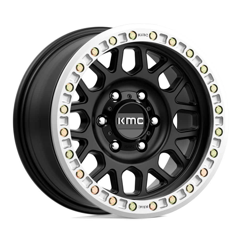 KMC Wheels Km234 Grenade Desert Beadlock 17x8.5 6x165.1 0 108 Satin Black