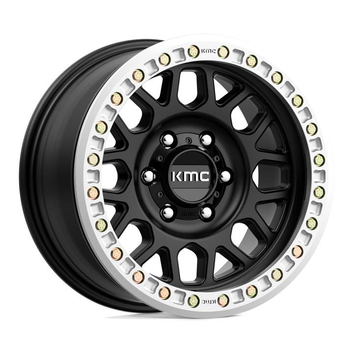 KMC Wheels Km234 Grenade Desert Beadlock 17x8.5 6x139.7 0 108 Satin Black