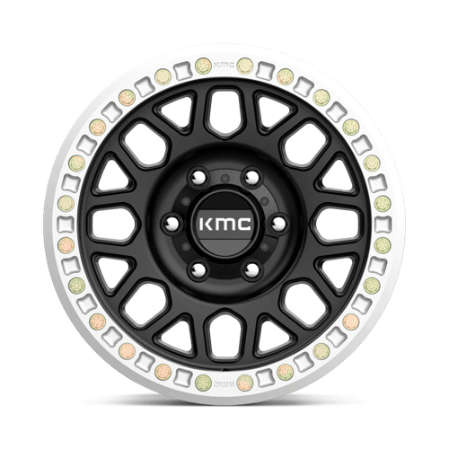 Roues KMC Km234 Grenade Desert Beadlock 17x8.5 6x135 0 87.1 Noir Satiné
