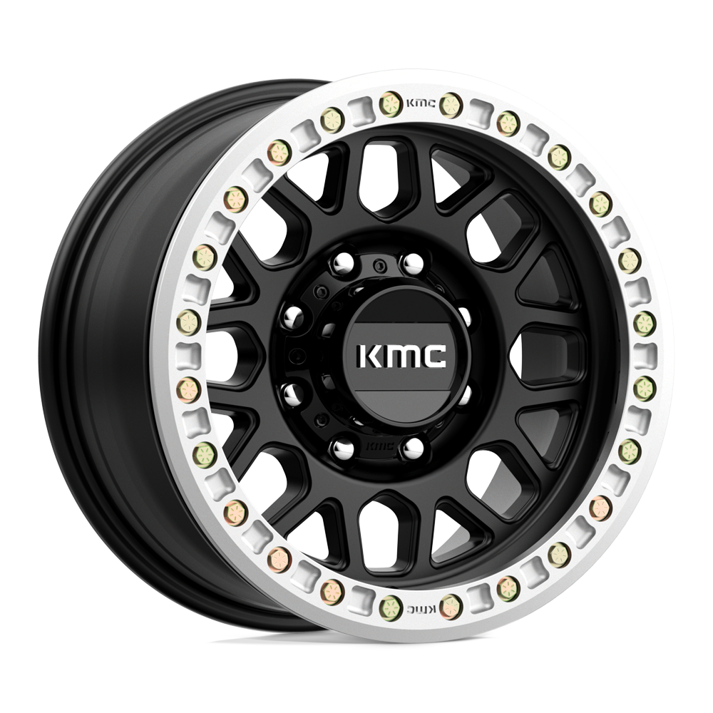 KMC Wheels Km234 Grenade Desert Beadlock 17x8.5 8x165.1 0 125.1 Satin Black
