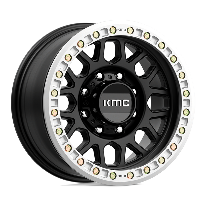 KMC Wheels Km234 Grenade Desert Beadlock 17x8.5 8x165.1 0 125.1 Satin Black
