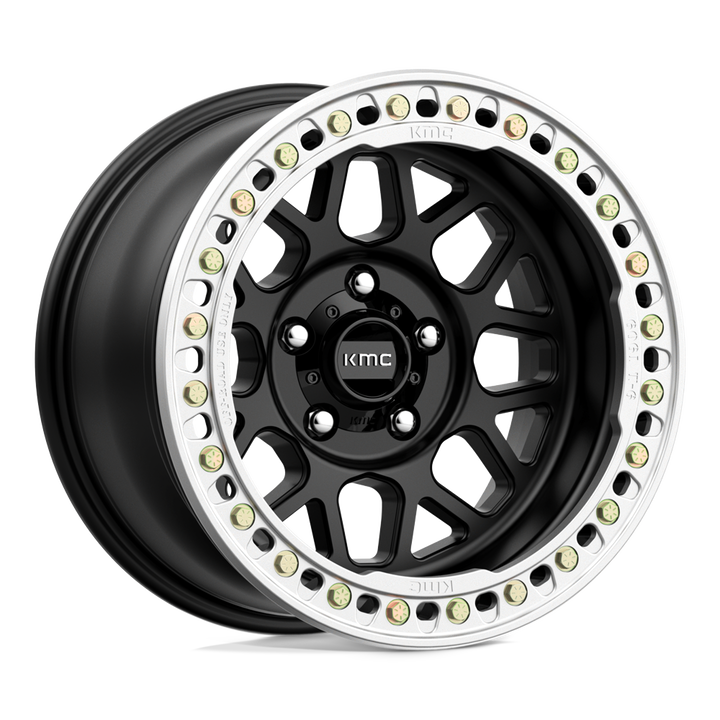 KMC Wheels Km235 Grenade Crawl Beadlock 17x8.5 6x165.1 0 108 Satin Black