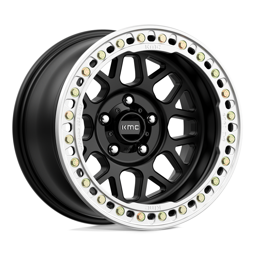 KMC Km235 Grenade Crawl Beadlock 18x9 8x165.1 -24 125.1 Noir Satiné