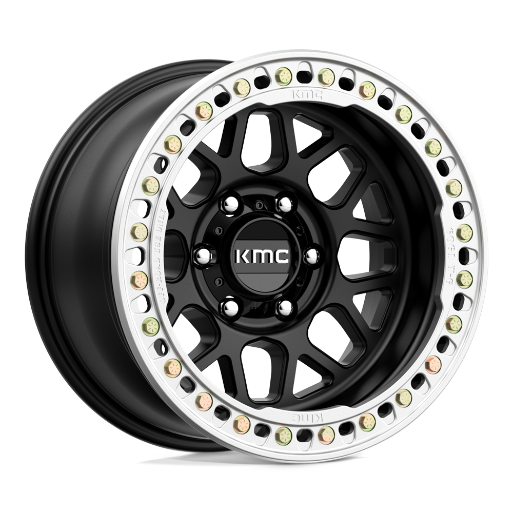 KMC Km235 Grenade Crawl Beadlock 17x9 6x139.7 -38 108 Satin Black