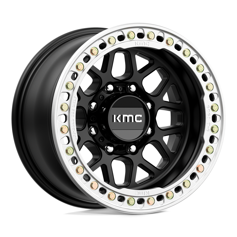 KMC Wheels Km235 Grenade Crawl Beadlock 17x9 8x165.1 -38 125.1 Satin Black