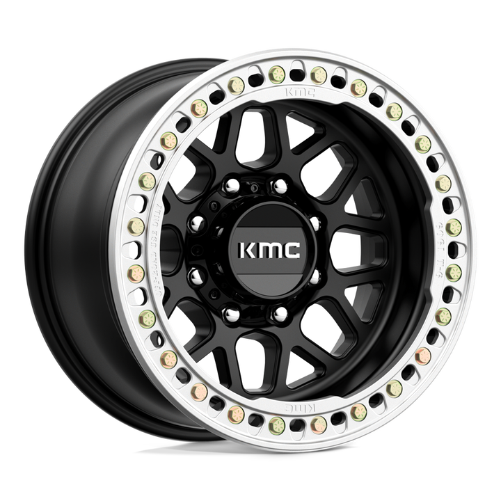 KMC Wheels Km235 Grenade Crawl Beadlock 17x9 8x165.1 -38 125.1 Satin Black