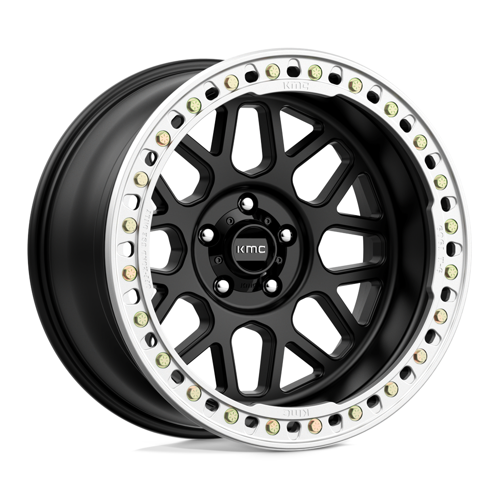 KMC Wheels Km235 Grenade Crawl Beadlock 20x10 5x127 -48 71.5 Satin Black