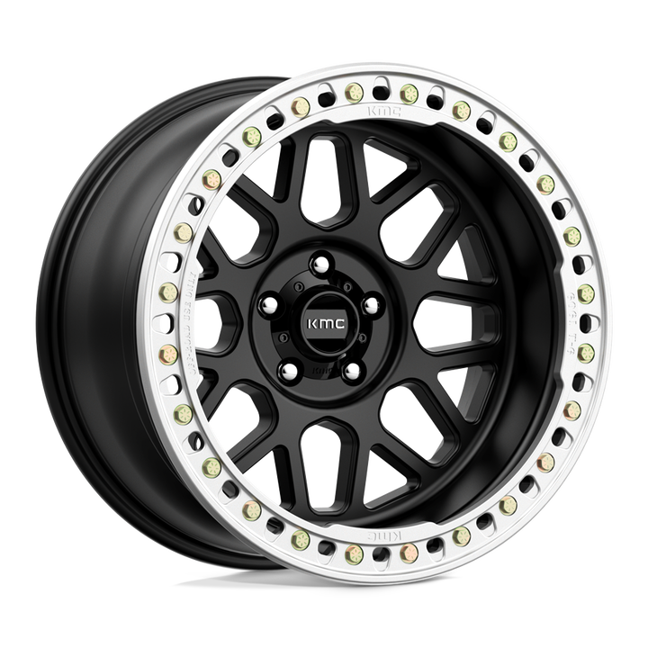 KMC Wheels Km235 Grenade Crawl Beadlock 20x10 5x127 -48 71.5 Satin Black