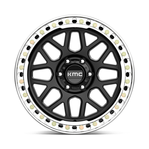 Roues KMC Km235 Grenade Crawl Beadlock 20x10 6x139.7 -48 108 Noir Satiné