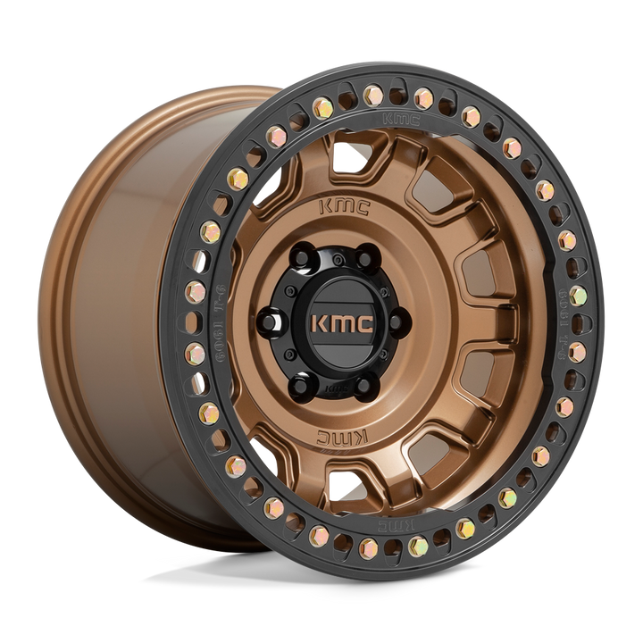KMC Wheels Km236 Tank Beadlock 17x9 8x170 -38 125.1 Matte Bronze