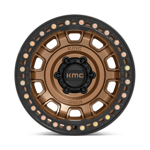 KMC Wheels Km236 Tank Beadlock 17x9 6x139.7 -15 108 Matte Bronze