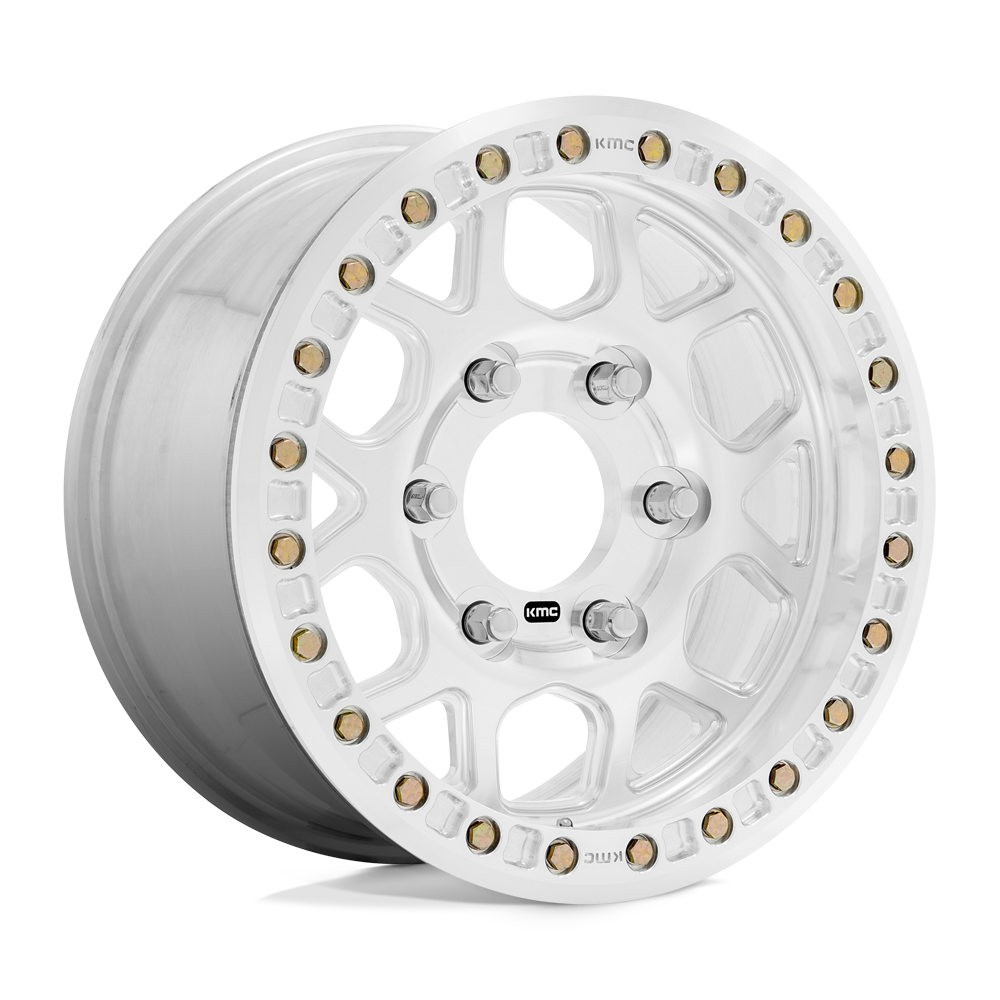 KMC Wheels Km444 Beadlock 17x9 5x139.7 -12 108 Raw Machined
