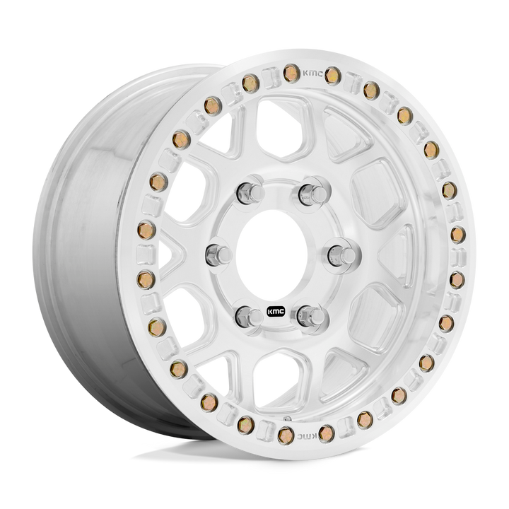 KMC Wheels Km444 Beadlock 17x9 5x139.7 25 108 Raw Machined