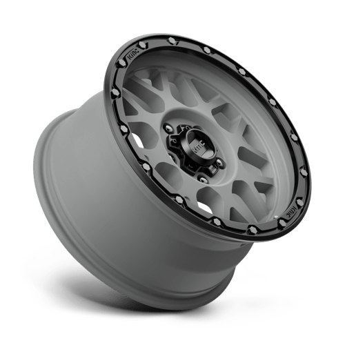 KMC Wheels Km535 Grenade Off-road 17x9 5x127 -12 78.1 Matte Gray Matte Black Lip