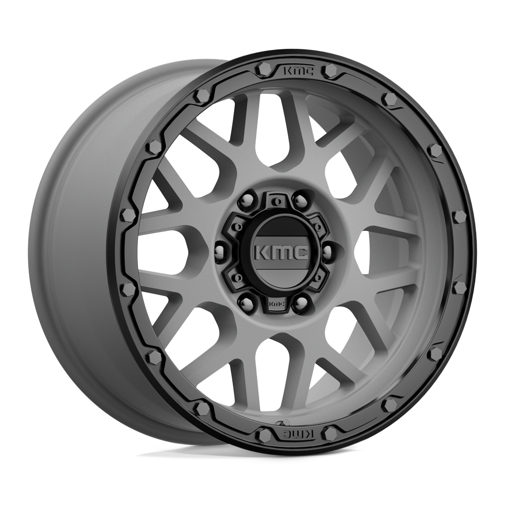 KMC Wheels Km535 Grenade Off-road 17x9 6x135 18 87.1 Gris Mat Lèvre Noir Mat