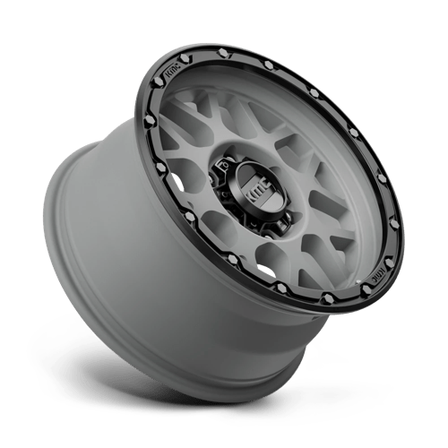 KMC Wheels Km535 Grenade Tout-terrain 17x8.5 6x120 0 66.9 Gris Mat Lèvre Noir Mat