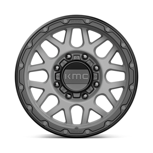 KMC Wheels Km535 Grenade Off-road 17x9 8x180 18 124.2 Gris Mat Lèvre Noir Mat