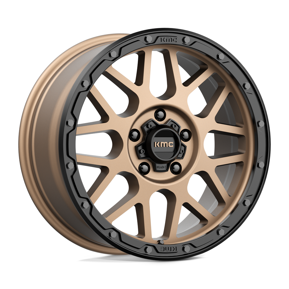 KMC Wheels Km535 Grenade Tout-terrain 18x8,5 5x127 35 71,5 Bronze Mat Lèvre Noir Mat