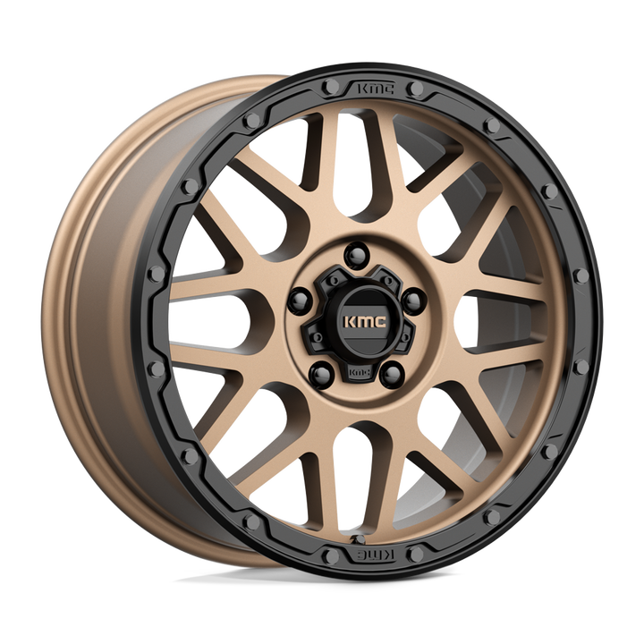 KMC Wheels Km535 Grenade Tout-terrain 18x8,5 5x127 35 71,5 Bronze Mat Lèvre Noir Mat