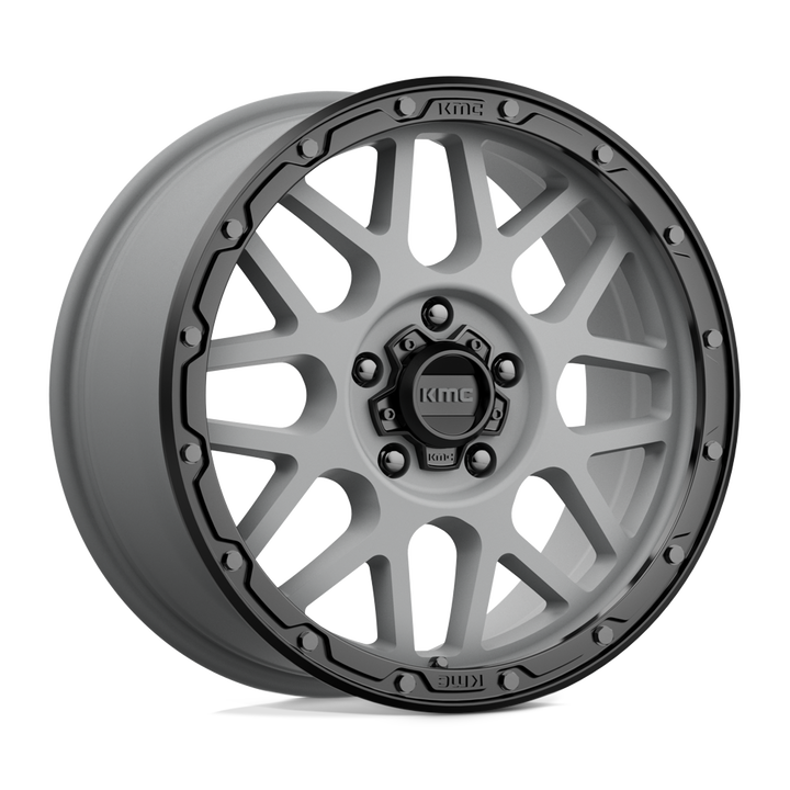 KMC Wheels Km535 Grenade Off-road 18x8.5 5x120 35 64.15 Matte Gray Matte Black Lip