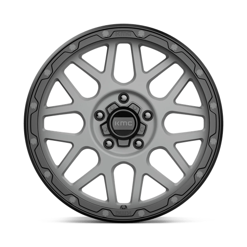KMC Wheels Km535 Grenade Off-road 18x8.5 5x120 35 64.15 Matte Gray Matte Black Lip