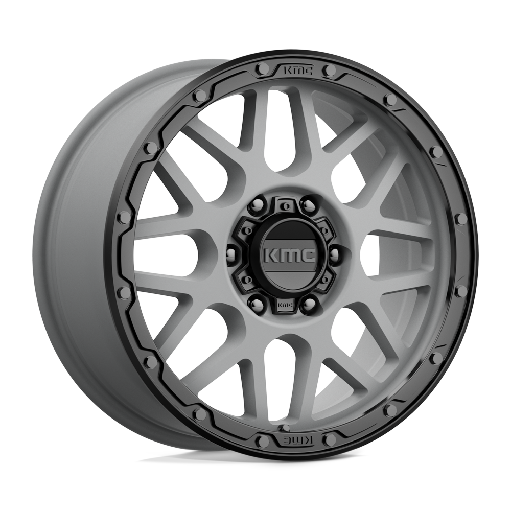 KMC Wheels Km535 Grenade Off-road 18x8.5 6x139.7 35 106.1 Matte Gray Matte Black Lip