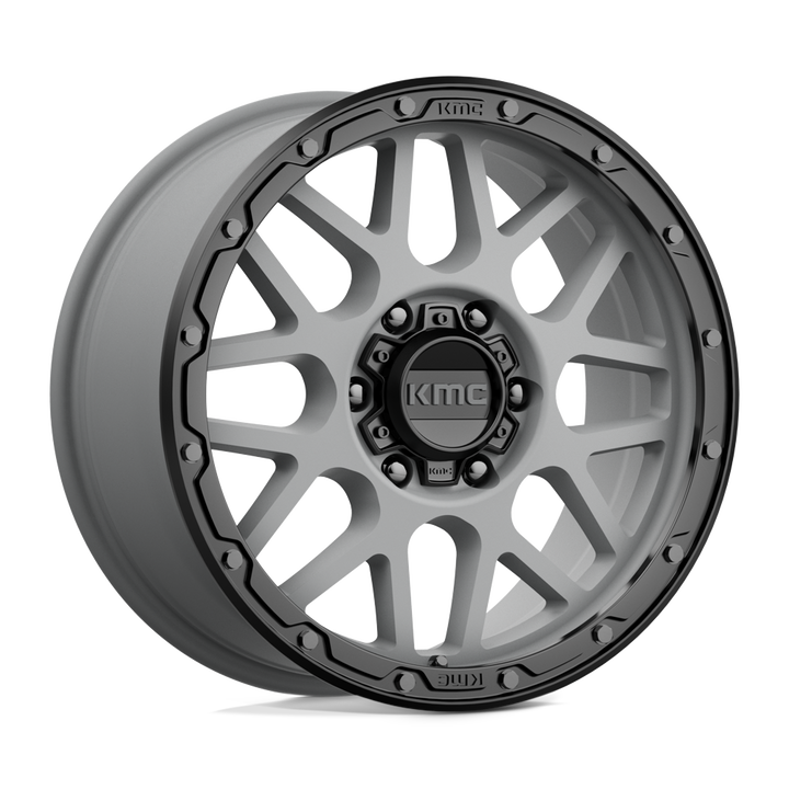 KMC Wheels Km535 Grenade Off-road 18x8.5 6x139.7 35 106.1 Matte Gray Matte Black Lip