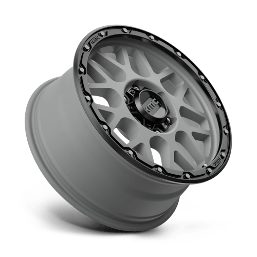 KMC Wheels Km535 Grenade Off-road 18x8.5 6x139.7 35 106.1 Matte Gray Matte Black Lip