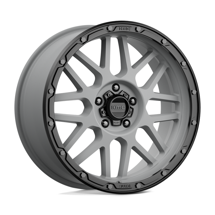 KMC Wheels Km535 Grenade Off-road 20x9 5x127 18 71.5 Gris Mat Lèvre Noir Mat
