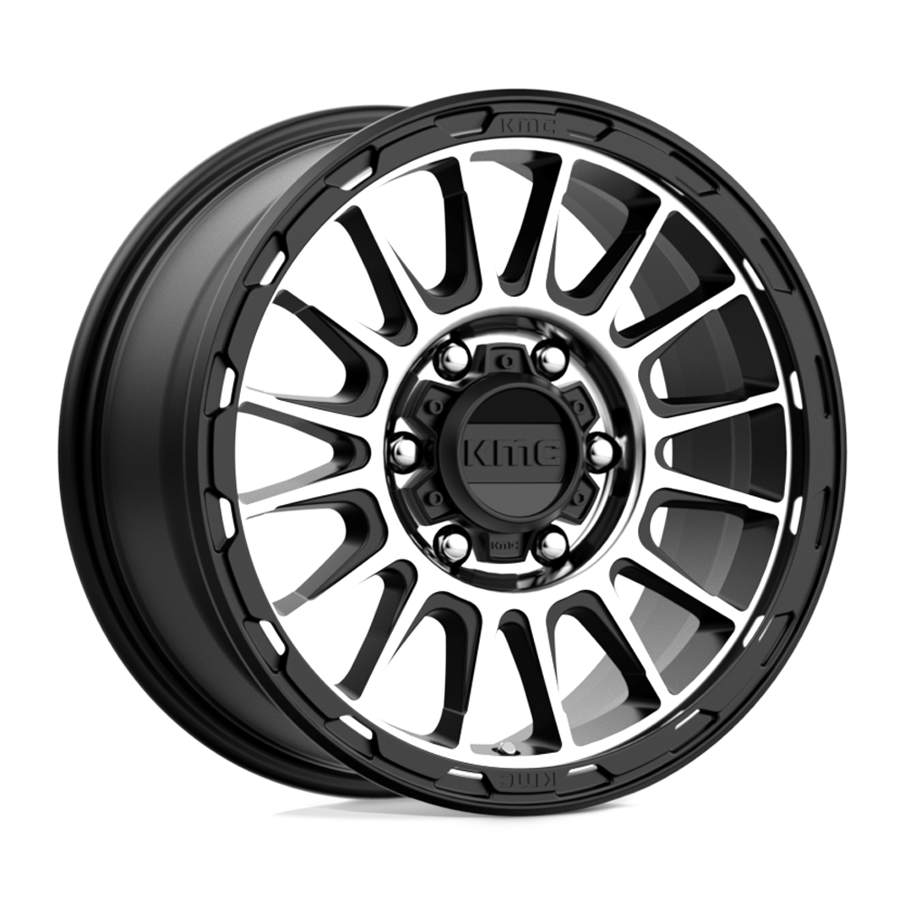 Roues KMC Km542 Impact 16x8 6x139.7 0 106.1 Noir Satiné Usiné