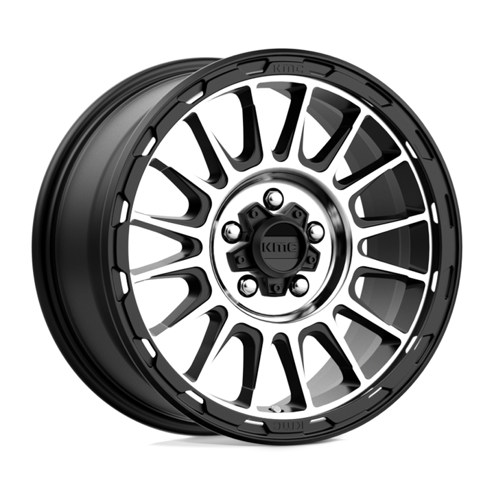 KMC Wheels Km542 Impact 17x8 5x114.3 35 72.56 Satin Black Machined