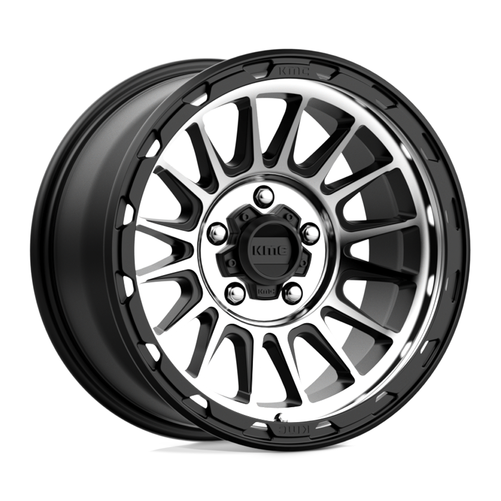 Roues KMC Km542 Impact 17x8,5 5x127 0 71,5 Noir Satiné Usiné