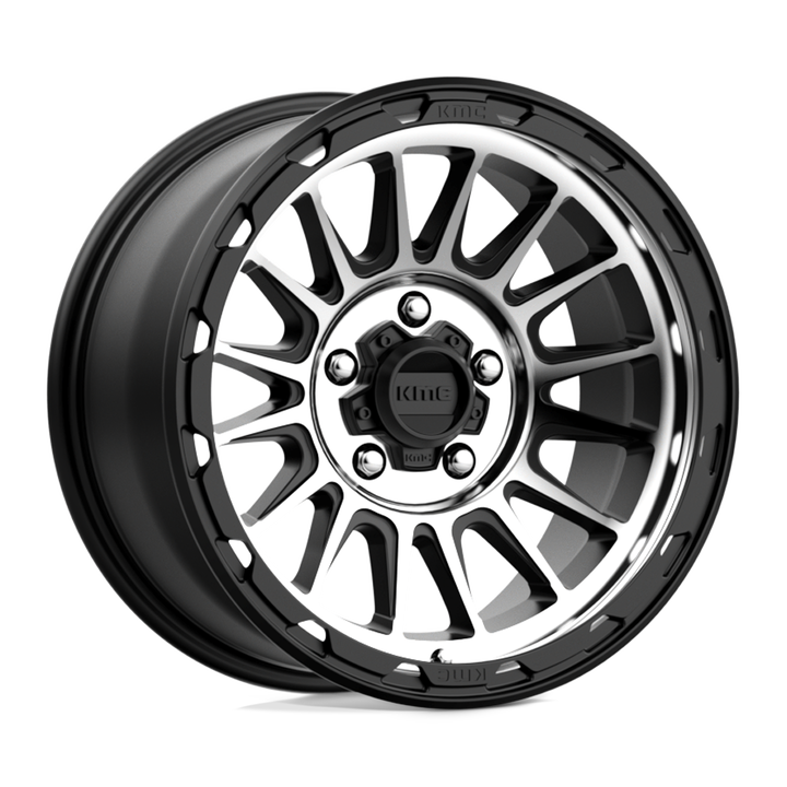 Roues KMC Km542 Impact 17x8,5 5x127 0 71,5 Noir Satiné Usiné