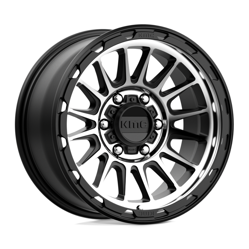 KMC Wheels Km542 Impact 17x8.5 6x139.7 0 106.1 Satin Black Machined