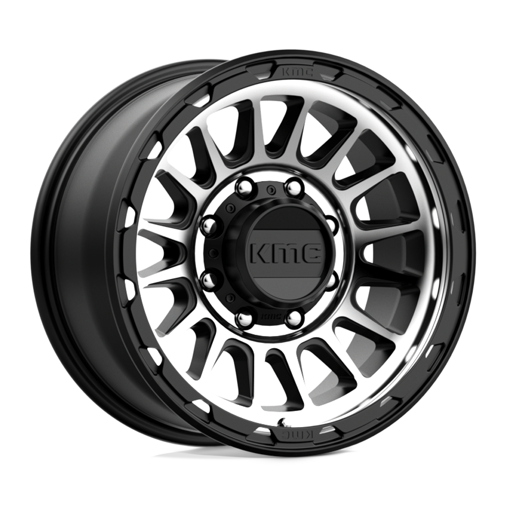 Roues KMC Km542 Impact 17x8,5 8x180 0 124,2 Noir Satiné Usiné