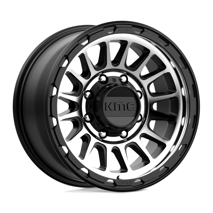 KMC Wheels Km542 Impact 17x8.5 8x165.1 0 125.1 Satin Black Machined