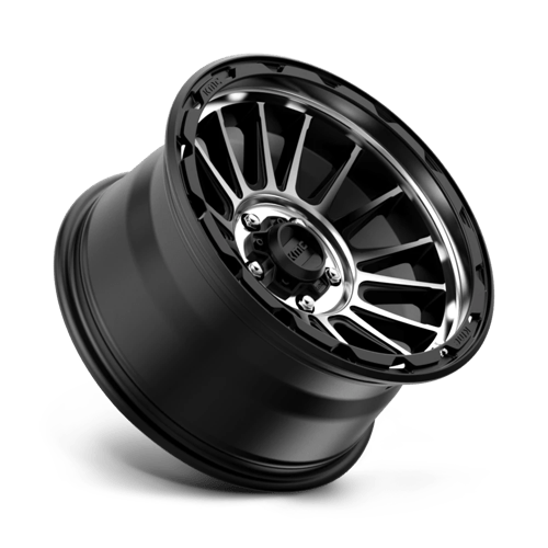 KMC Wheels Km542 Impact 17x9 5x127 -12 71.5 Satin Black Machined