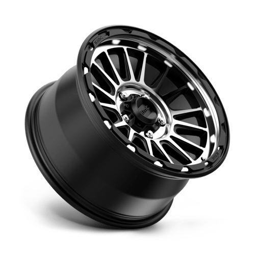 KMC Wheels Km542 Impact 17x9 5x127 18 71.5 Satin Black Machined
