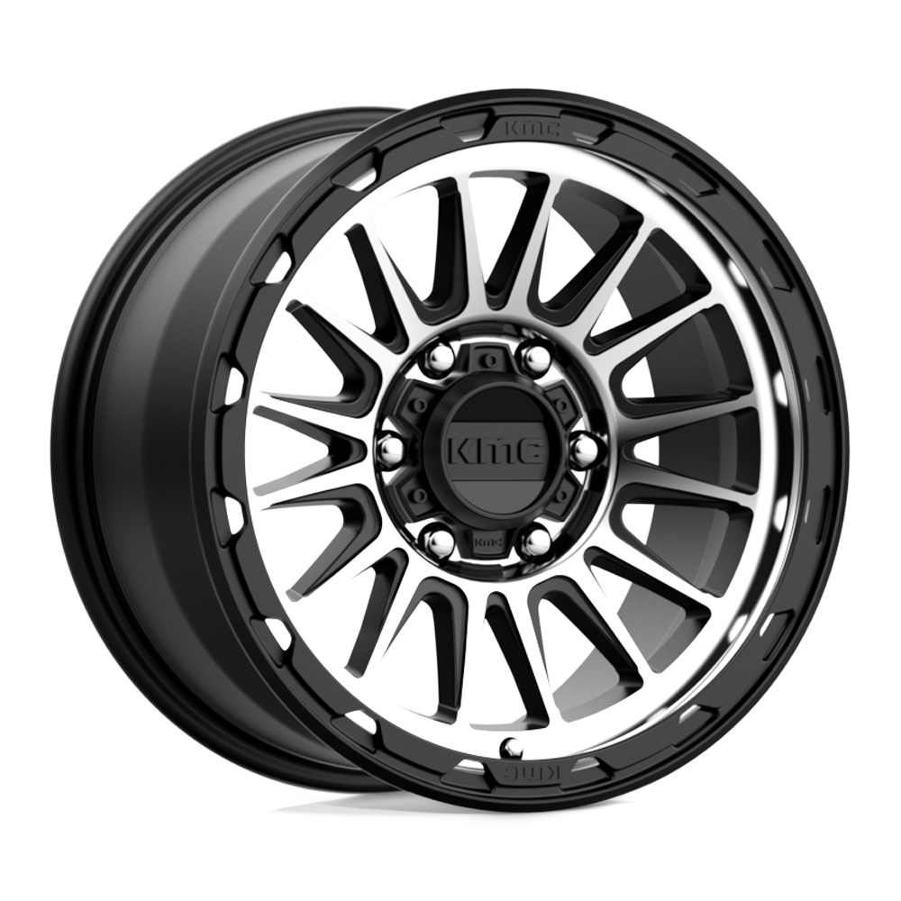 KMC Wheels Km542 Impact 17x9 6x135 18 87.1 Satin Black Machined