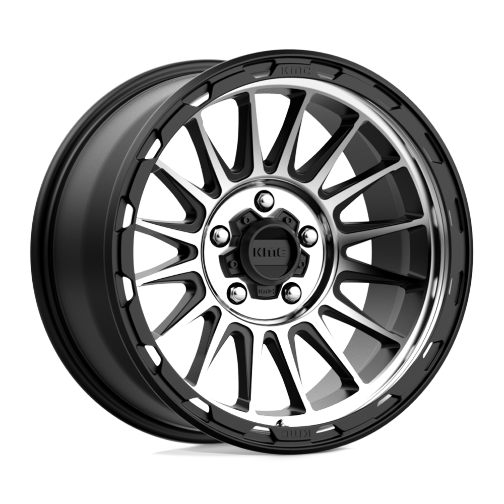 KMC Wheels Km542 Impact 18x9 5x127 0 71.5 Satin Black Machined
