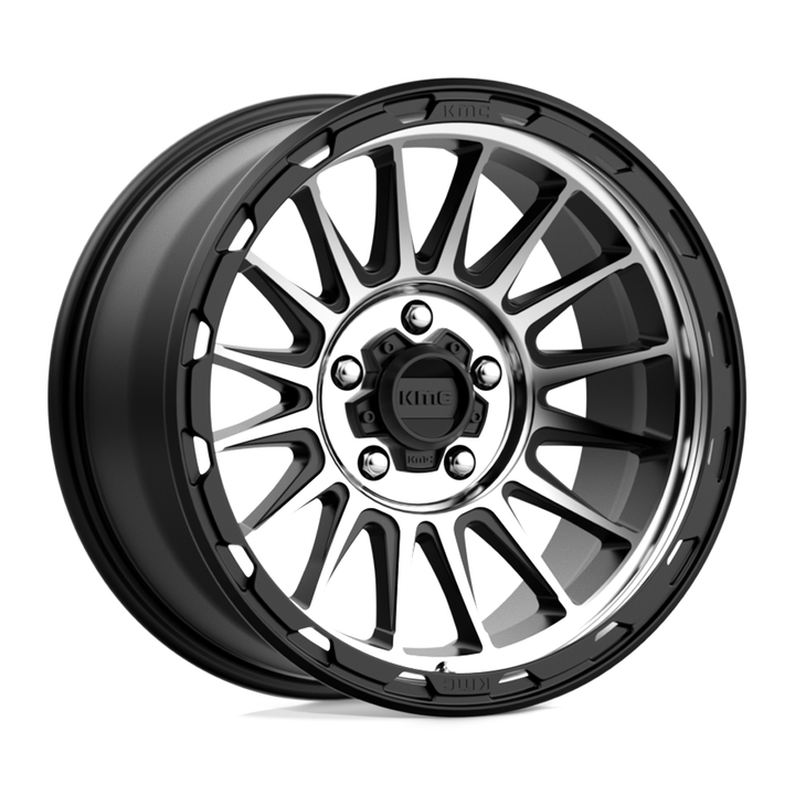 KMC Wheels Km542 Impact 18x9 5x127 0 71.5 Satin Black Machined