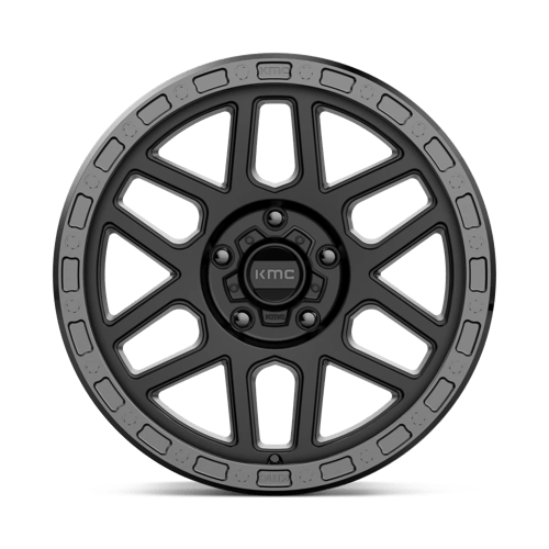 KMC Wheels Km544 Mesa 18x9 5x150 25 110.1 Noir Satiné Avec Lèvre Noir Brillant