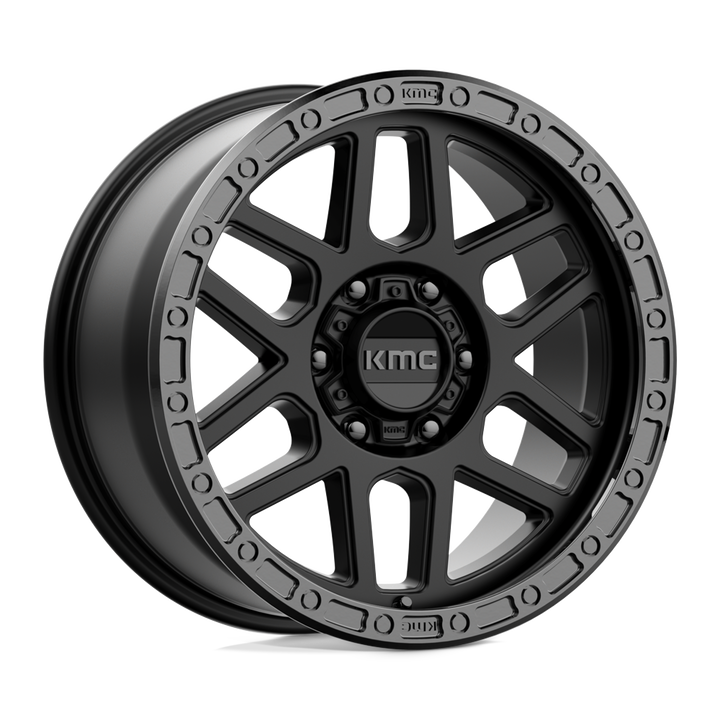 KMC Wheels Km544 Mesa 18x9 6x120 18 66.9 Satin Black With Gloss Black Lip