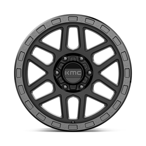 KMC Wheels Km544 Mesa 18x9 6x120 18 66.9 Satin Black With Gloss Black Lip