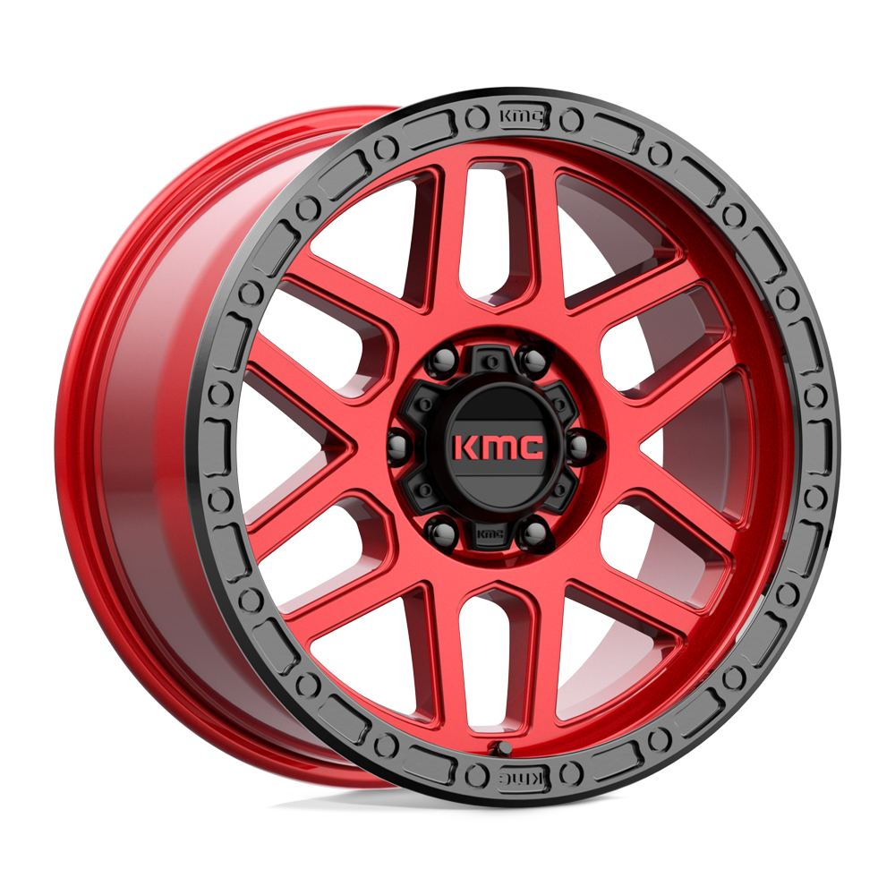KMC Wheels Km544 Mesa 18x9 6x139.7 18 106.1 Candy Red With Black Lip